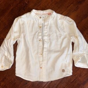 Zara baby boys White Button-Up Shirt 2-3yrs